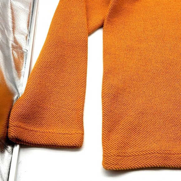 Ted Baker London Millom Men's Size 6/XXL Orange Textured Half Zip Jumper Sweater - Picture 10 of 14
